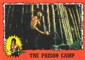 1985 Topps Rambo First Blood Part II #11 The Prison Camp Front