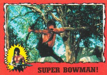 1985 Topps Rambo First Blood Part II #46 Super Bowman! Front