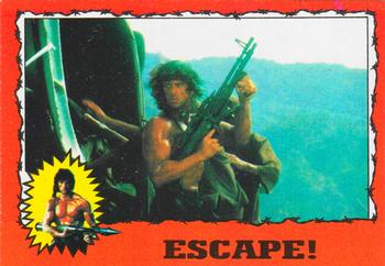 1985 Topps Rambo First Blood Part II #50 Escape! Front