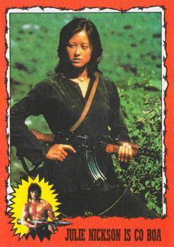 1985 Topps Rambo First Blood Part II #62 Julie Nickson Is Co Boa Front