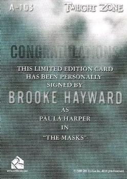 2009 Rittenhouse The Complete Twilight Zone (50th Anniversary) - Autographs #A-103 Brooke Hayward Back