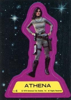 1978 Topps Battlestar Galactica - Stickers #5 Lieutenant Athena Front