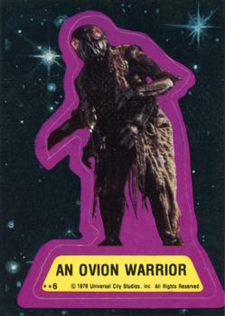 1978 Topps Battlestar Galactica - Stickers #6 An Ovion Warrior Front