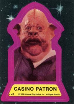 1978 Topps Battlestar Galactica - Stickers #8 Casino Patron Front