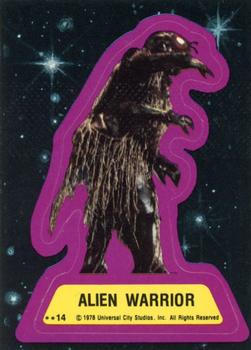 1978 Topps Battlestar Galactica - Stickers #14 Alien Warrior Front