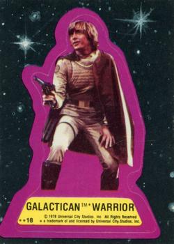 1978 Topps Battlestar Galactica - Stickers #18 Galactican Warrior Front