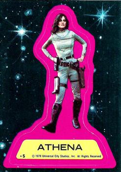 1978 Topps Battlestar Galactica - Stickers #5 Lieutenant Athena Front