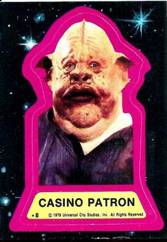 1978 Topps Battlestar Galactica - Stickers #8 Casino Patron Front