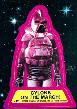 1978 Topps Battlestar Galactica - Stickers #12 Cylons on the March! Front