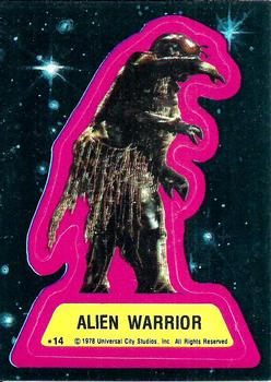 1978 Topps Battlestar Galactica - Stickers #14 Alien Warrior Front