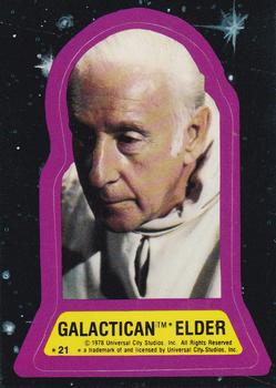 1978 Topps Battlestar Galactica - Stickers #21 Galactican Elder Front