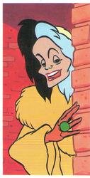 1989 Brooke Bond The Magical World of Disney #19 Cruella de Vil Front