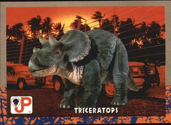 1993 Topps Jurassic Park #7 Triceratops Front