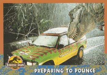 1993 Topps Jurassic Park #37 Preparing to Pounce Front