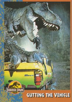 1993 Topps Jurassic Park #39 Gutting the Vehicle Front