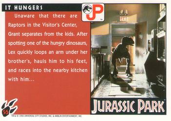 1993 Topps Jurassic Park #56 It Hungers Back