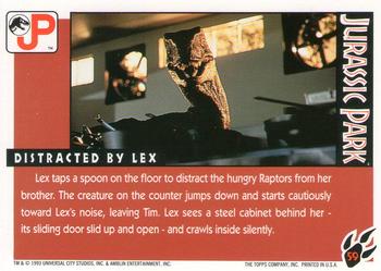 1993 Topps Jurassic Park #59 Distracted by Lex Back