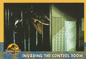 1993 Topps Jurassic Park #61 Invading the Control Room Front