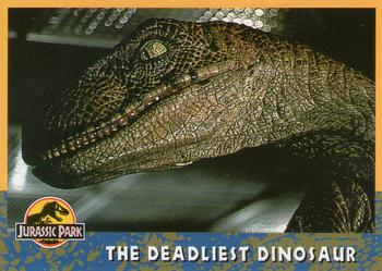 1993 Topps Jurassic Park #65 The Deadliest Dinosaur Front