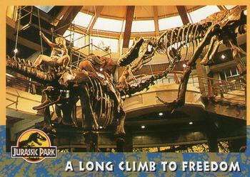 1993 Topps Jurassic Park #66 A Long Climb to Freedom Front
