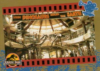 1993 Topps Jurassic Park #73 Elaborate Set Design Front