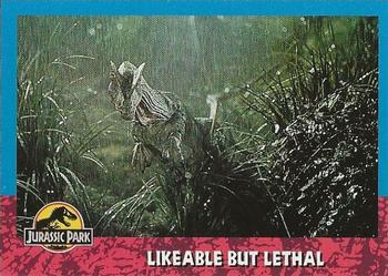 1993 Topps Jurassic Park #92 Likeable But Lethal Front