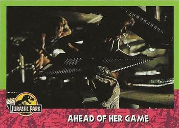 1993 Topps Jurassic Park #118 Ahead of Her Game Front
