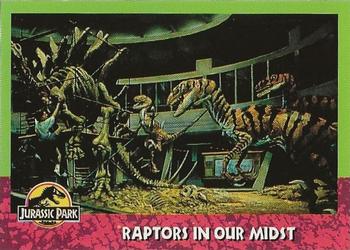 1993 Topps Jurassic Park #125 Raptors in Our Midst Front