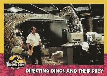 1993 Topps Jurassic Park #137 Directing Dinos and Their Prey Front