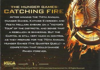 2013 NECA The Hunger Games Catching Fire #1 Title Card Back
