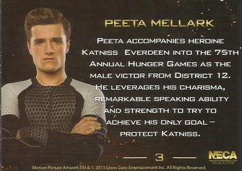 2013 NECA The Hunger Games Catching Fire #3 Peeta Mellark Back