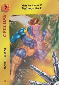 1997 Fleer Spider-Man - Marvel OverPower Special Characters #NNO Cyclops - Wide Beam (AR) Front