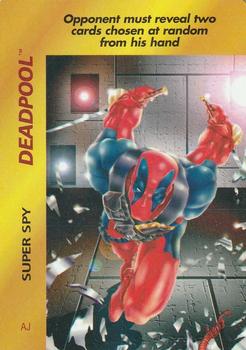 1997 Fleer Spider-Man - Marvel OverPower Special Characters #NNO Deadpool - Super Spy (AJ) Front