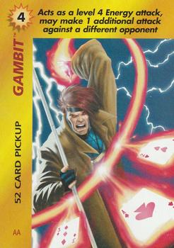 1997 Fleer Spider-Man - Marvel OverPower Special Characters #NNO Gambit - 52 Card Pickup (AA) Front