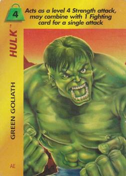 1997 Fleer Spider-Man - Marvel OverPower Special Characters #NNO Hulk - Green Goliath (AE) Front
