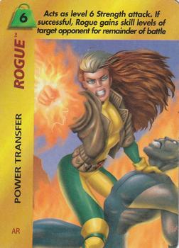 1997 Fleer Spider-Man - Marvel OverPower Special Characters #NNO Rogue - Power Transfer (AR) Front