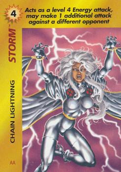 1997 Fleer Spider-Man - Marvel OverPower Special Characters #NNO Storm - Chain Lightning (AA) Front