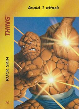 1997 Fleer Spider-Man - Marvel OverPower Special Characters #NNO Thing - Rock Skin (AG) Front