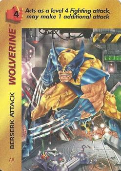 1997 Fleer Spider-Man - Marvel OverPower Special Characters #NNO Wolverine - Berserk Attack (AA) Front