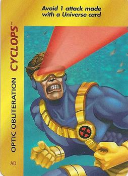1997 Fleer Spider-Man - Marvel OverPower Special Characters #NNO Cyclops - Optic Obliteration (AD) Front