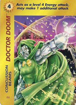 1997 Fleer Spider-Man - Marvel OverPower Special Characters #NNO Dr. Doom - Concussion Beams (AA) Front