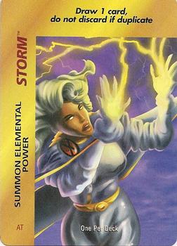 1997 Fleer Spider-Man - Marvel OverPower Special Characters #NNO Storm - Summon Elemental Power (AT) Front