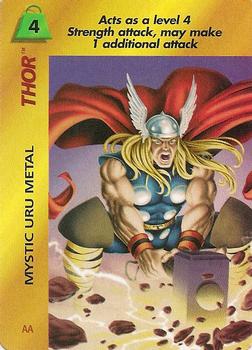 1997 Fleer Spider-Man - Marvel OverPower Special Characters #NNO Thor - Mystic Uru Metal (AA) Front