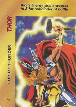 1997 Fleer Spider-Man - Marvel OverPower Special Characters #NNO Thor - God of Thunder (AY) Front