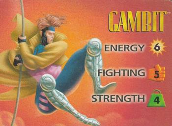 1997 Fleer Spider-Man - Marvel OverPower Characters #NNO Gambit Front