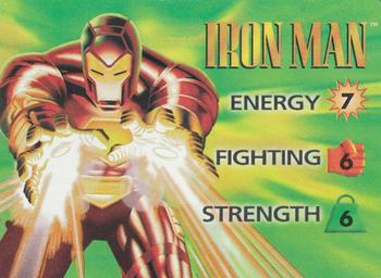 1997 Fleer Spider-Man - Marvel OverPower Characters #NNO Iron Man Front