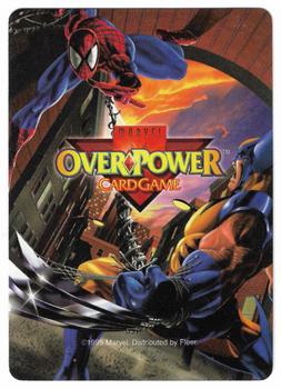 1997 Fleer Spider-Man - Marvel OverPower Characters #NNO Sabretooth Back