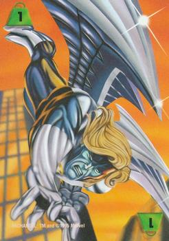 1997 Fleer Spider-Man - Marvel OverPower Power #NNO Archangel (Strength 1) Front
