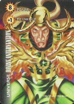 1997 Fleer Spider-Man - Marvel OverPower Universe #NNO Loki - Divine Intervention Front