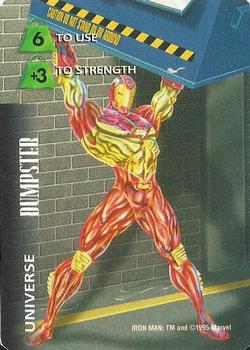 1997 Fleer Spider-Man - Marvel OverPower Universe #NNO Iron Man - Dumpster Front